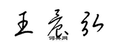 梁锦英王晨弘草书个性签名怎么写