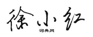 骆恒光徐小红行书个性签名怎么写