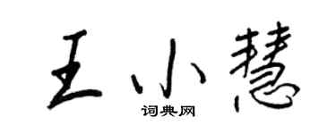 王正良王小慧行书个性签名怎么写