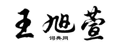 胡问遂王旭萱行书个性签名怎么写