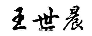 胡问遂王世晨行书个性签名怎么写
