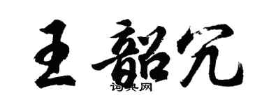 胡问遂王韶冗行书个性签名怎么写