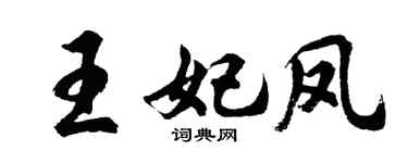 胡问遂王妃凤行书个性签名怎么写