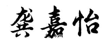 胡问遂龚嘉怡行书个性签名怎么写