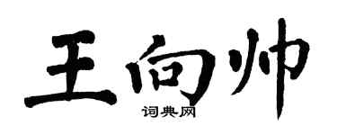翁闿运王向帅楷书个性签名怎么写