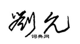 朱锡荣刘允草书个性签名怎么写