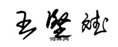 朱锡荣王坚斌草书个性签名怎么写