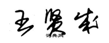 朱锡荣王贤成草书个性签名怎么写