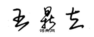 朱锡荣王鼎立草书个性签名怎么写