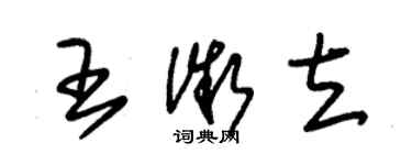 朱锡荣王微立草书个性签名怎么写