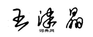 朱锡荣王津晶草书个性签名怎么写
