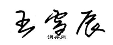 朱锡荣王雪辰草书个性签名怎么写