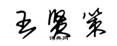 朱锡荣王贤策草书个性签名怎么写