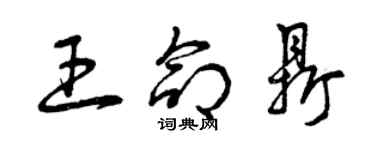 曾庆福王命鼎草书个性签名怎么写