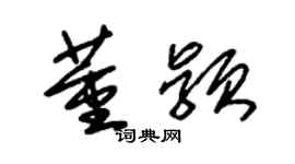 朱锡荣董颖草书个性签名怎么写