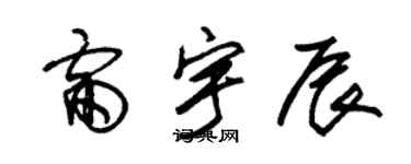 朱锡荣雷宇辰草书个性签名怎么写