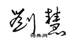 曾庆福刘慧草书个性签名怎么写