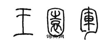 陈墨王园军篆书个性签名怎么写