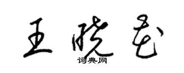 梁锦英王晓花草书个性签名怎么写