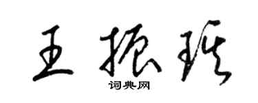 梁锦英王振琪草书个性签名怎么写