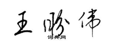 梁锦英王盼伟草书个性签名怎么写