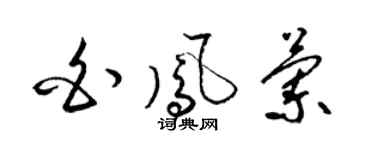 梁锦英白凤兰草书个性签名怎么写