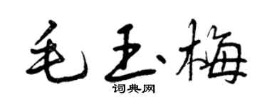 曾庆福毛玉梅行书个性签名怎么写