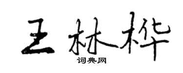 曾庆福王林桦行书个性签名怎么写