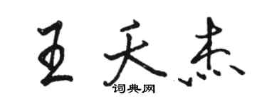 骆恒光王夭杰行书个性签名怎么写
