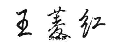 骆恒光王菱红行书个性签名怎么写