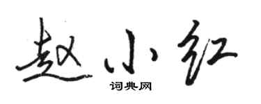 骆恒光赵小红行书个性签名怎么写