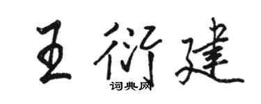 骆恒光王衍建行书个性签名怎么写