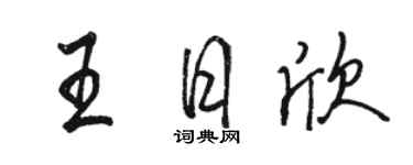 骆恒光王日欣行书个性签名怎么写