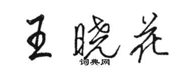 骆恒光王晓花行书个性签名怎么写
