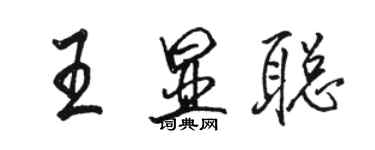 骆恒光王显聪行书个性签名怎么写