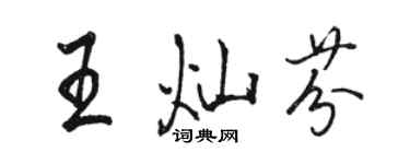 骆恒光王灿芬行书个性签名怎么写