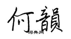 王正良何韵行书个性签名怎么写