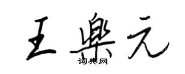 王正良王乐元行书个性签名怎么写