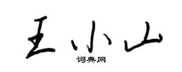 王正良王小山行书个性签名怎么写