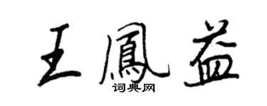 王正良王凤益行书个性签名怎么写