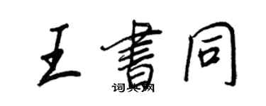 王正良王书同行书个性签名怎么写