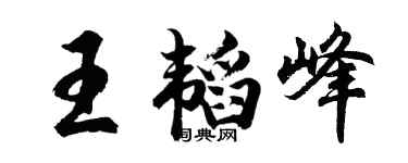 胡问遂王韬峰行书个性签名怎么写