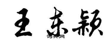 胡问遂王东颖行书个性签名怎么写
