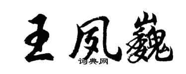 胡问遂王夙巍行书个性签名怎么写