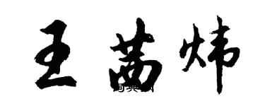 胡问遂王茜炜行书个性签名怎么写