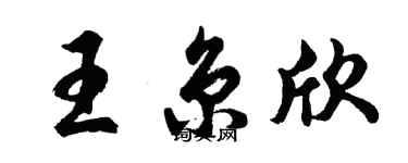 胡问遂王京欣行书个性签名怎么写