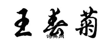 胡问遂王春菊行书个性签名怎么写