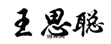 胡问遂王思聪行书个性签名怎么写