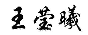胡问遂王莹曦行书个性签名怎么写