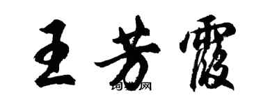 胡问遂王芳霞行书个性签名怎么写